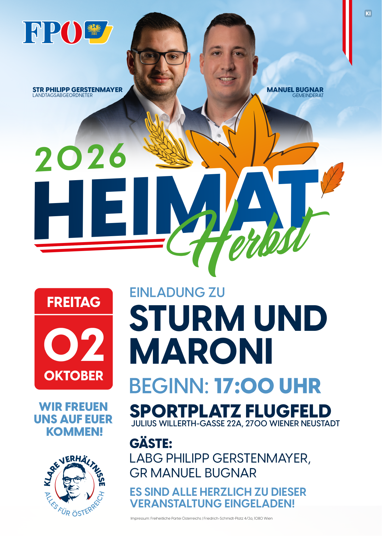 Sturm und Maroni – FPÖ Wiener Neustadt