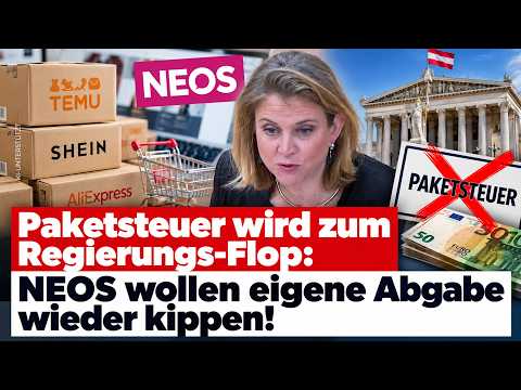Paketsteuer wird zum Regierungs-Flop: NEOS wollen eigene Abgabe wieder kippen!
