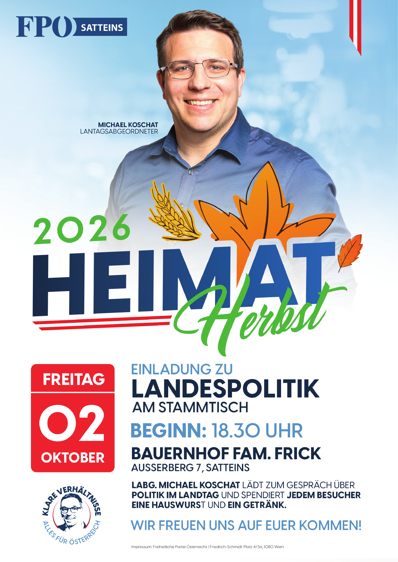 Landespolitik am Stammtisch – FPÖ Satteins