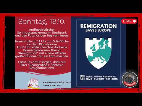 ❗ LIVE ❗in Hamburg | "@SaveEuropeAct  - european shield tour" + Gegenprotest | 18.10.2026