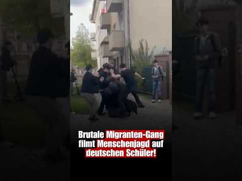 Schockierendes Video im Netz: Brutale Migranten-Gang filmt Menschenjagd auf deutsche Schüler!