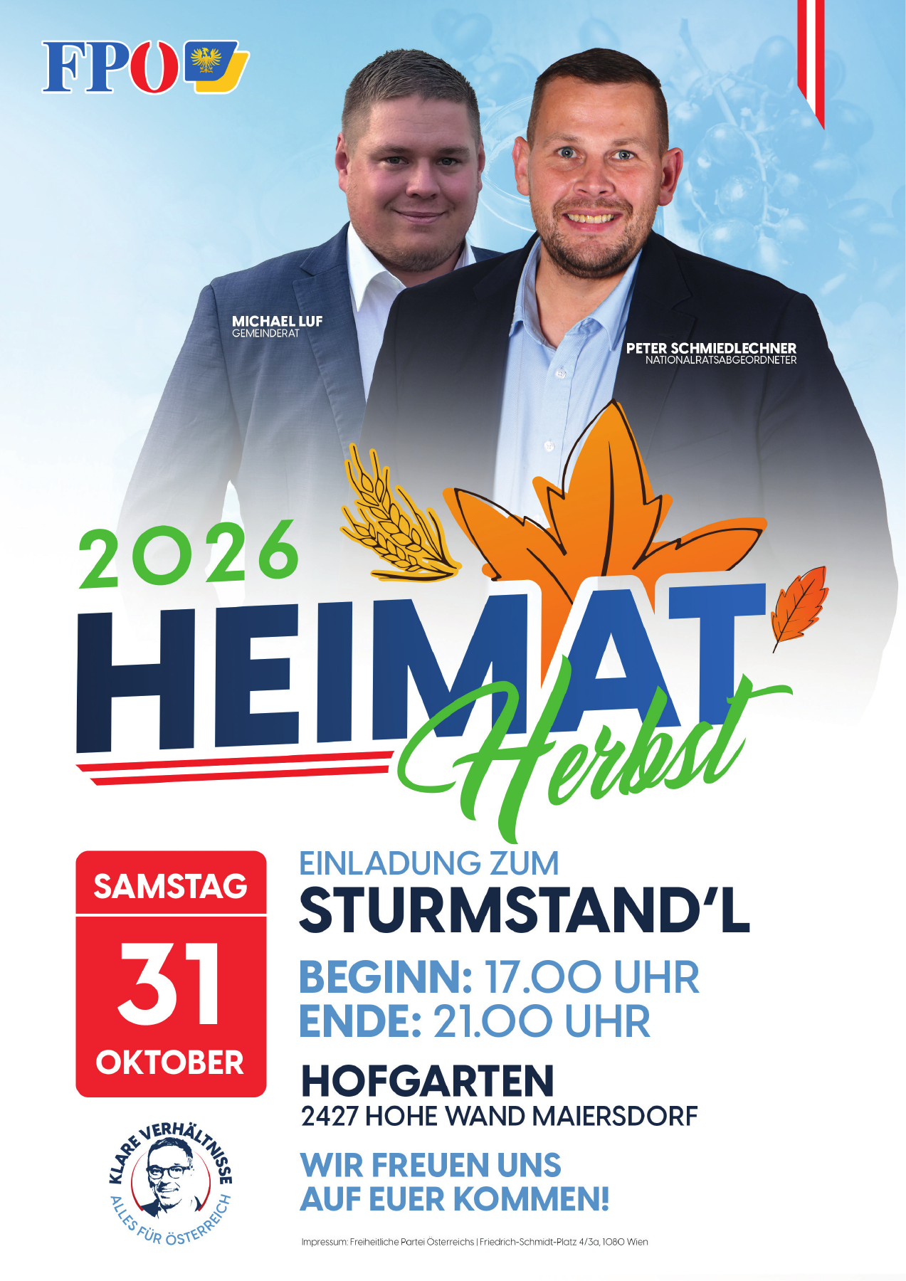 Sturmstandl – FPÖ Maiersdorf in Hohe Wand