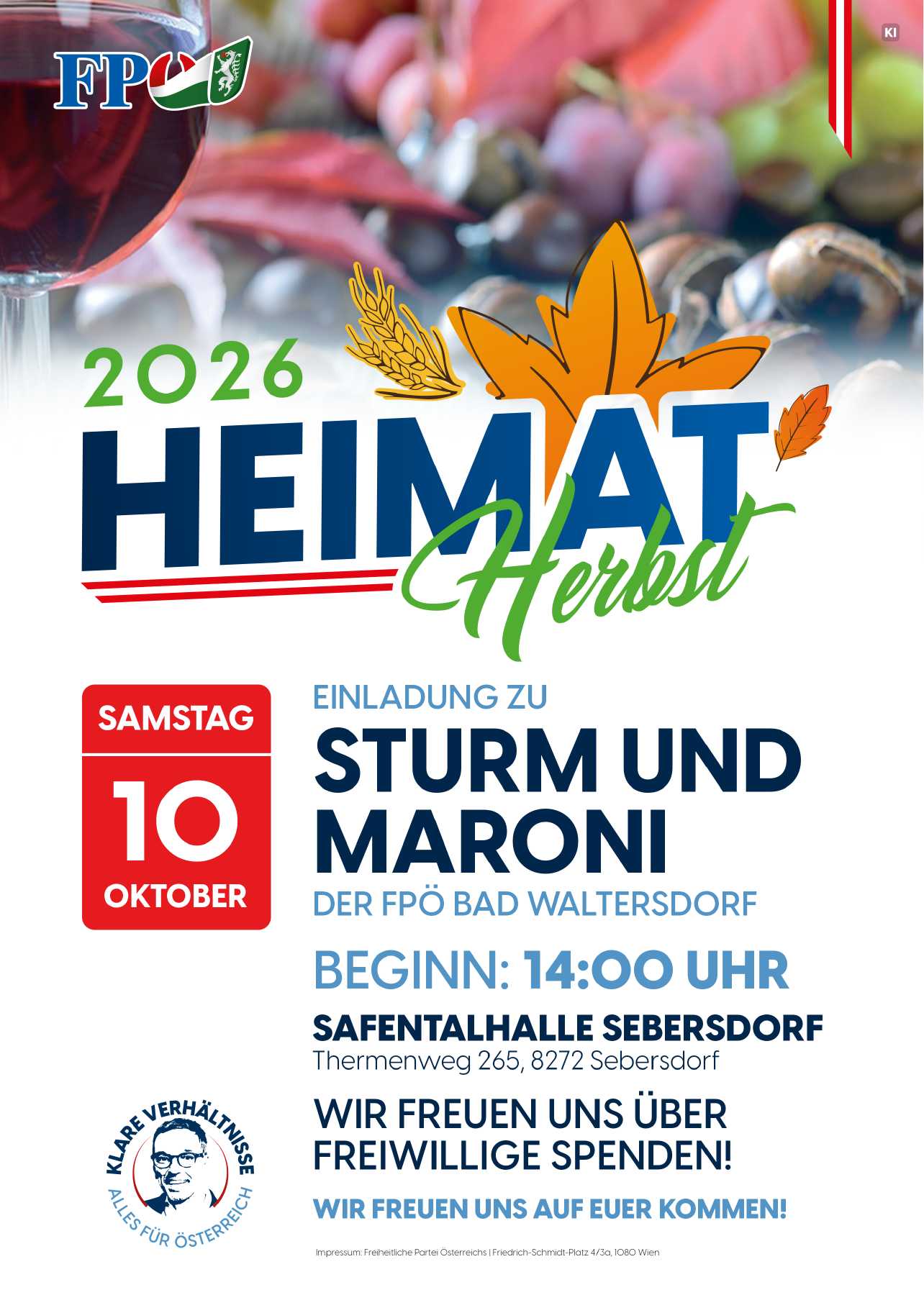 Sturm und Maroni – FPÖ Sebersdorf bei Bad Waltersdorf