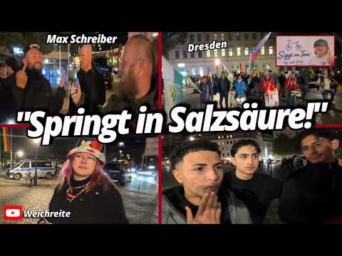 "Springt in Salzsäure!" ua. Max Schreiber, Siggi Montagsdemo & Antifa Dresden spricht 12.10.26