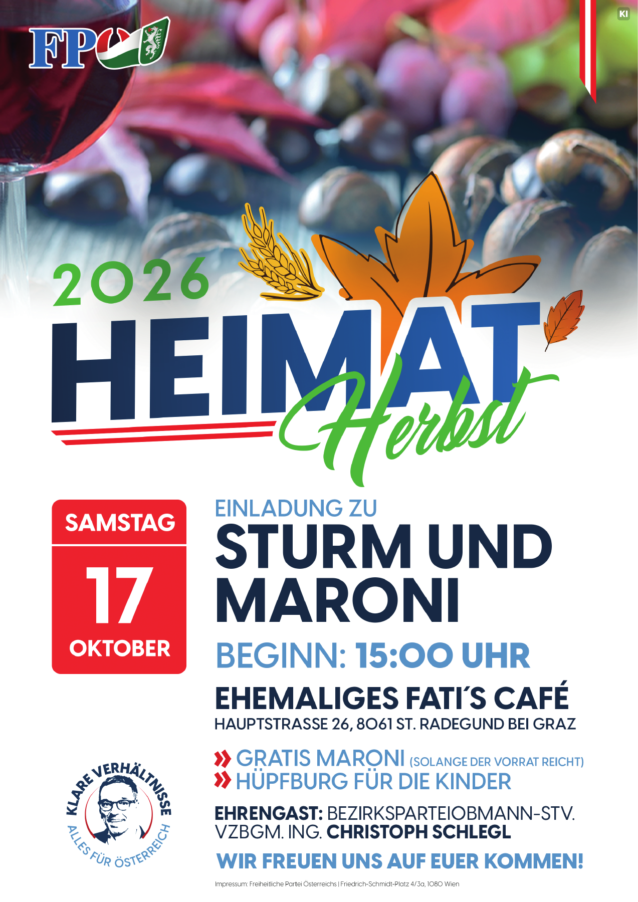 Sturm und Maroni – FPÖ St. Radegund bei Graz