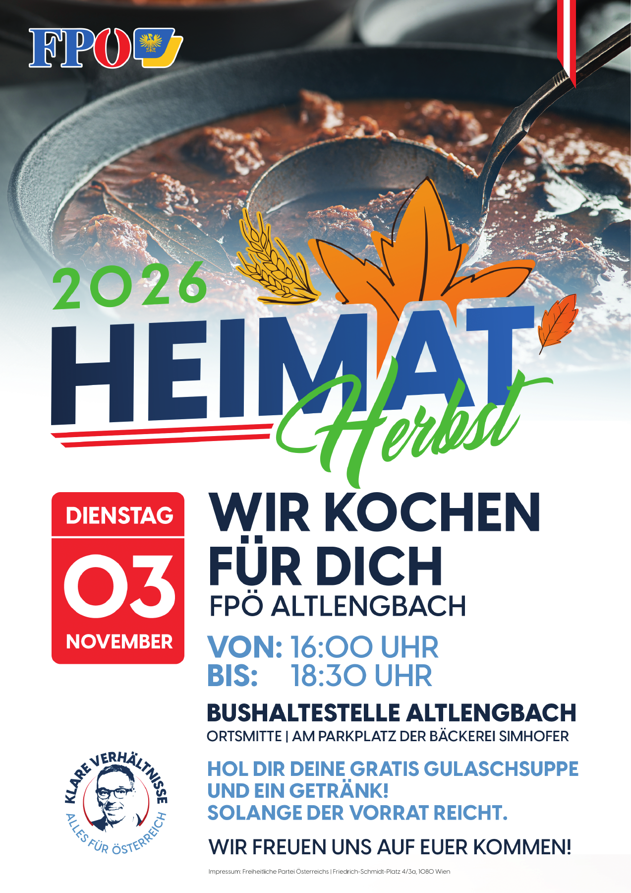 Wir kochen für dich – FPÖ Altlengbach