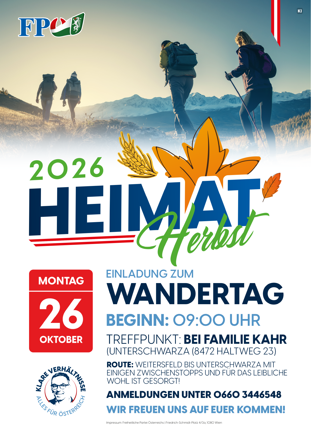 Wandertag – FPÖ Unterschwarza in Straß in Steiermark