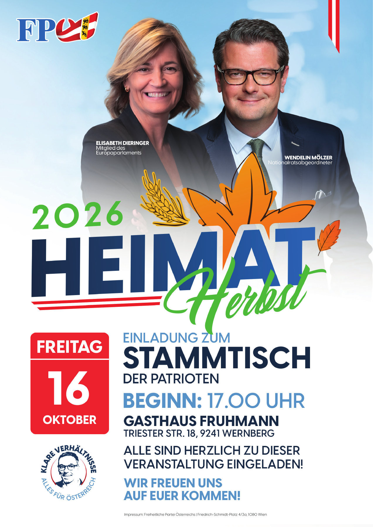 Stammtisch der Patrioten – FPÖ Wernberg