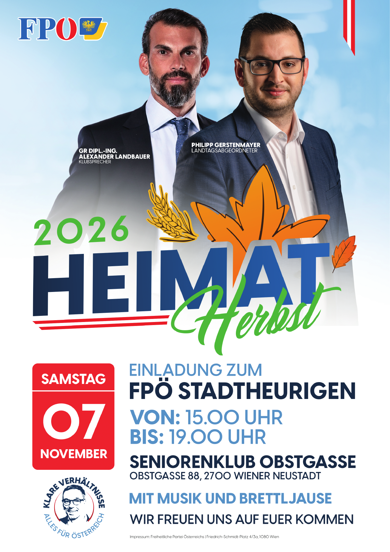 Stadtheuriger der FPÖ Wiener Neustadt