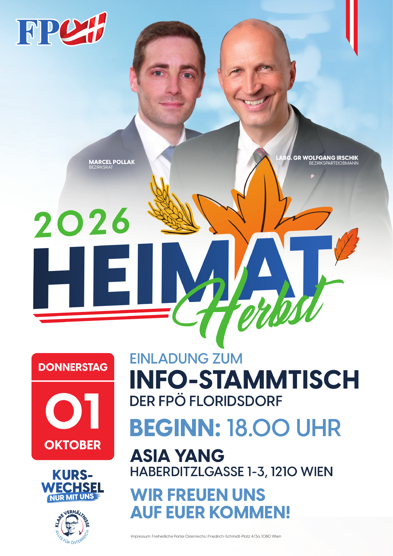 Info-Stammtisch – FPÖ Floridsdorf