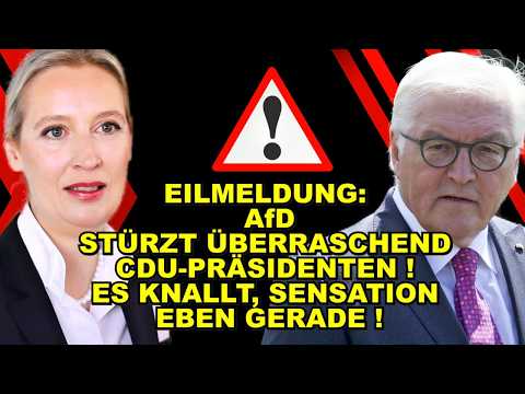 EIL: AfD STÜRZT CDU-Präsidenten!