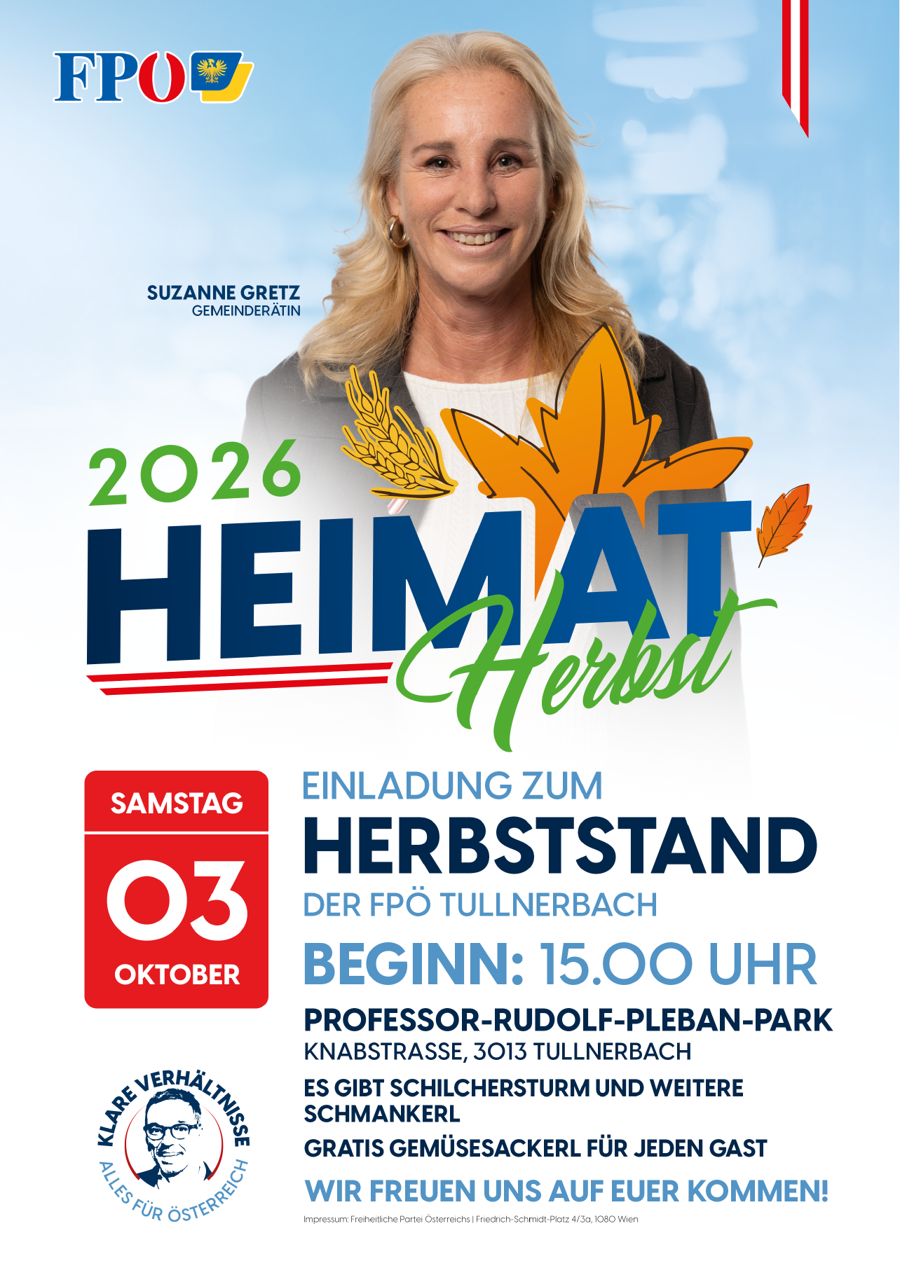 Herbststand der FPÖ Tullnerbach