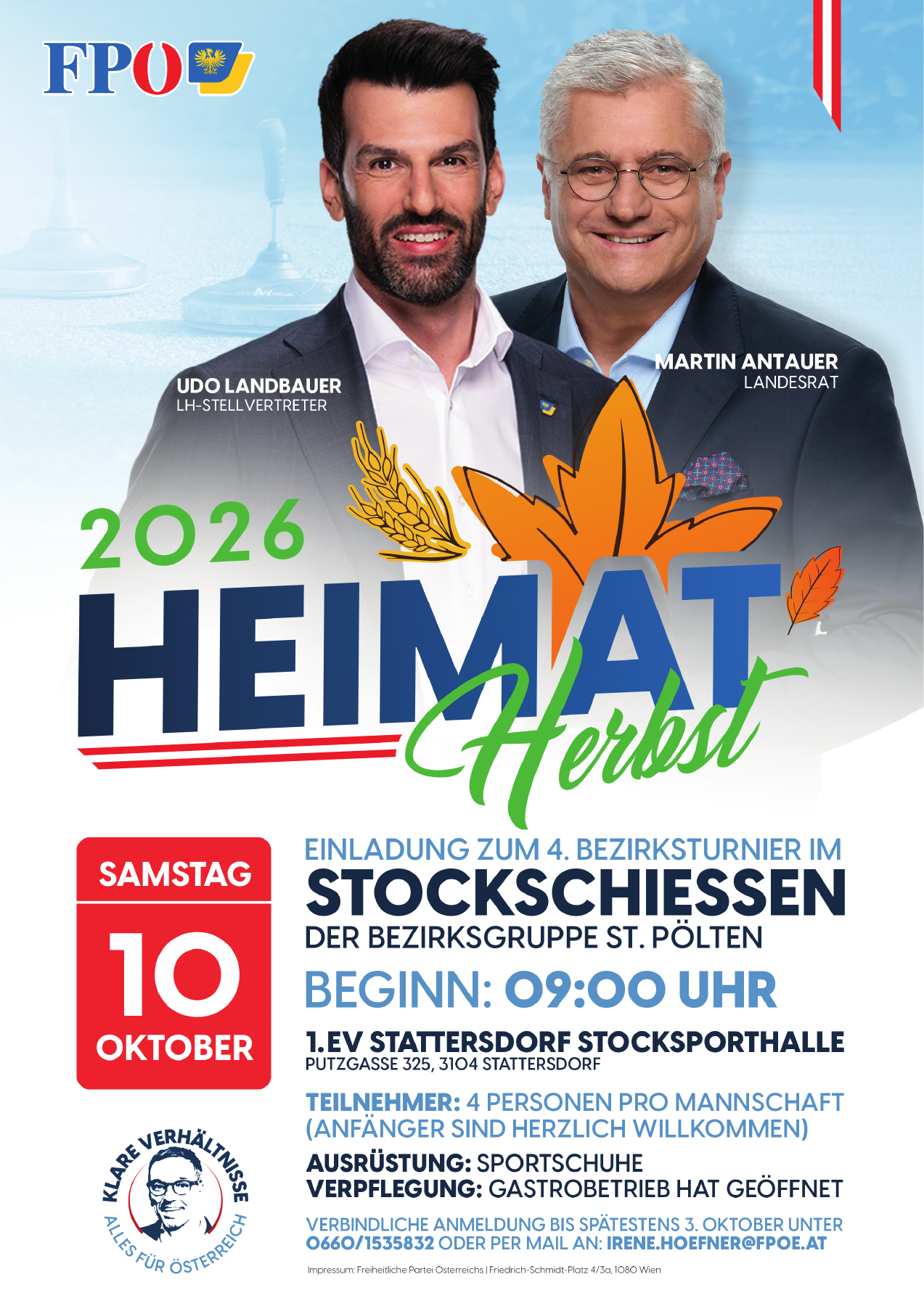 4. Bezirksturnier im Stockschießen – FPÖ Stattersdorf bei St. Pölten