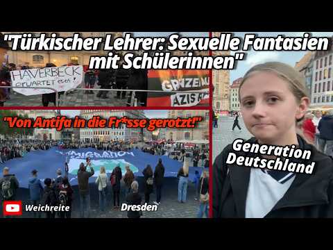 "Sexuelle Fantasien mit Schülerinnen!" Save European Act Gegendemo Antifa Die Linke Dresden 12.10.26