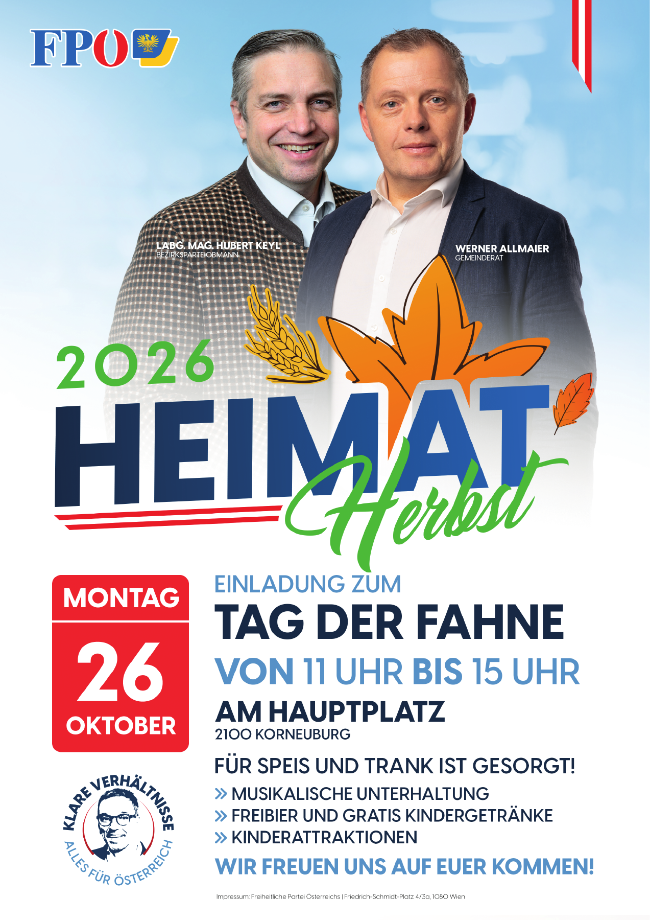 Tag der Fahne – FPÖ Korneuburg
