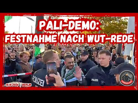 Festnahme nach Wut-Rede von Palästinenser-Sprecher in Berlin | 10.10.2026