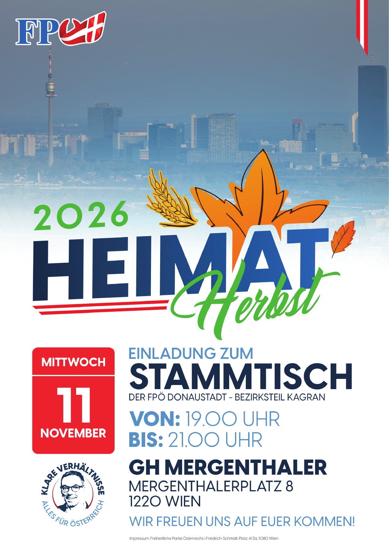 Stammtisch – FPÖ Donaustadt Kagran