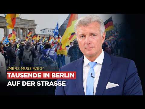 „Merz muss weg“💥Tausende in Berlin auf der Straße