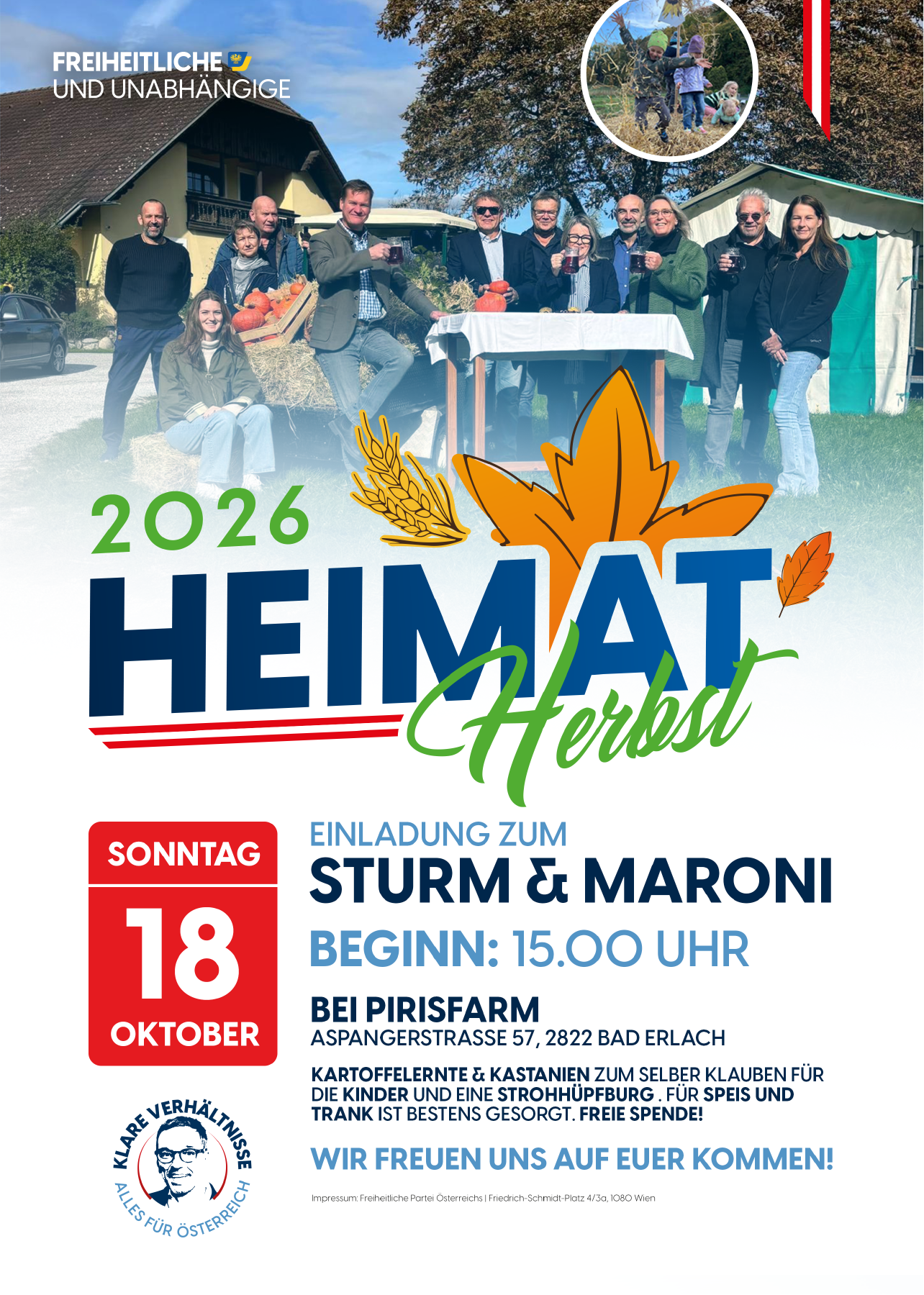 Sturm und Maroni – FPÖ Bad Erlach