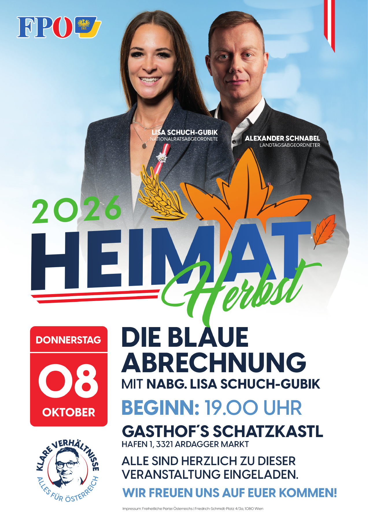 Die blaue Abrechnung mit Lisa Schuch-Gubik – FPÖ Ardagger Markt