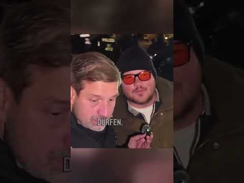 Kugelsichere weste passant wird live befragt  #björnbanane #alternativemedien #afd #klart #klartext