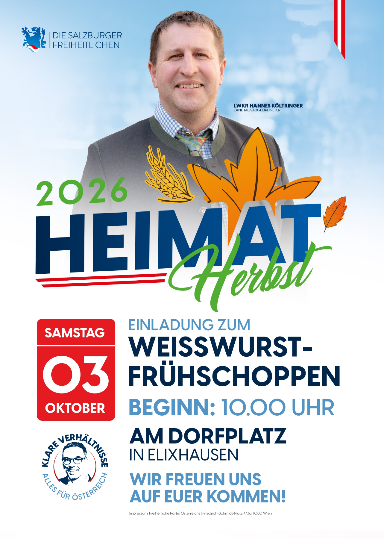 Weißwurst-Frühschoppen – FPÖ Elixhausen